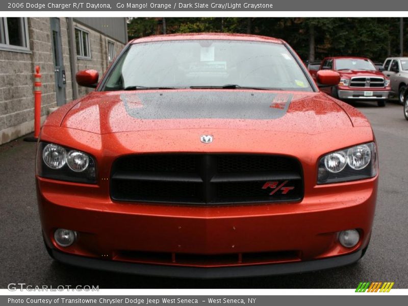 Go Mango! Orange / Dark Slate Gray/Light Graystone 2006 Dodge Charger R/T Daytona
