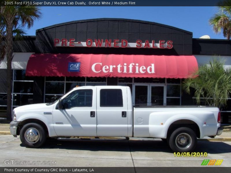 Oxford White / Medium Flint 2005 Ford F350 Super Duty XL Crew Cab Dually