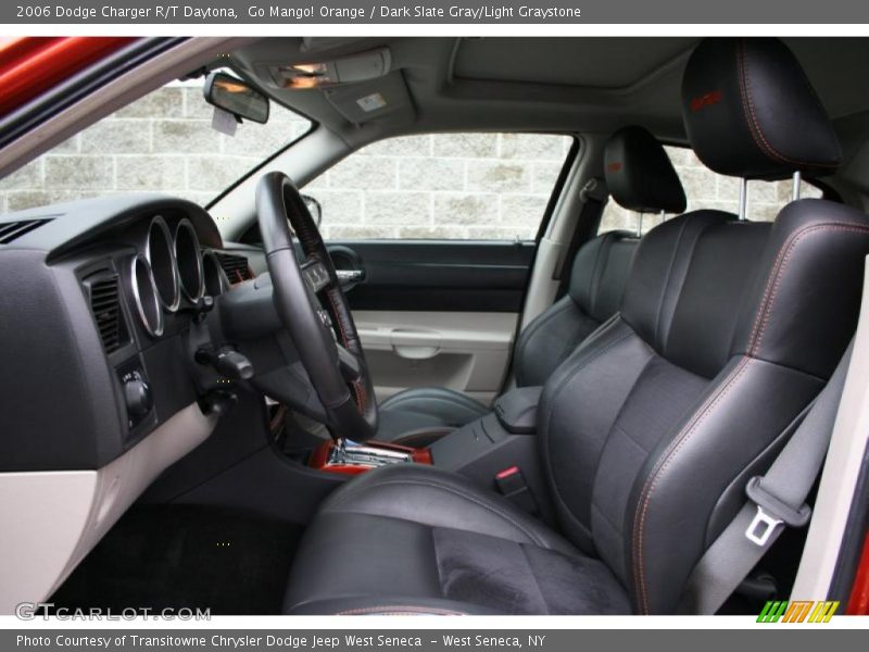 Go Mango! Orange / Dark Slate Gray/Light Graystone 2006 Dodge Charger R/T Daytona