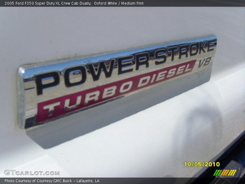 Oxford White / Medium Flint 2005 Ford F350 Super Duty XL Crew Cab Dually