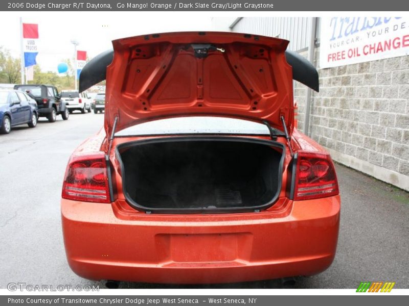 Go Mango! Orange / Dark Slate Gray/Light Graystone 2006 Dodge Charger R/T Daytona