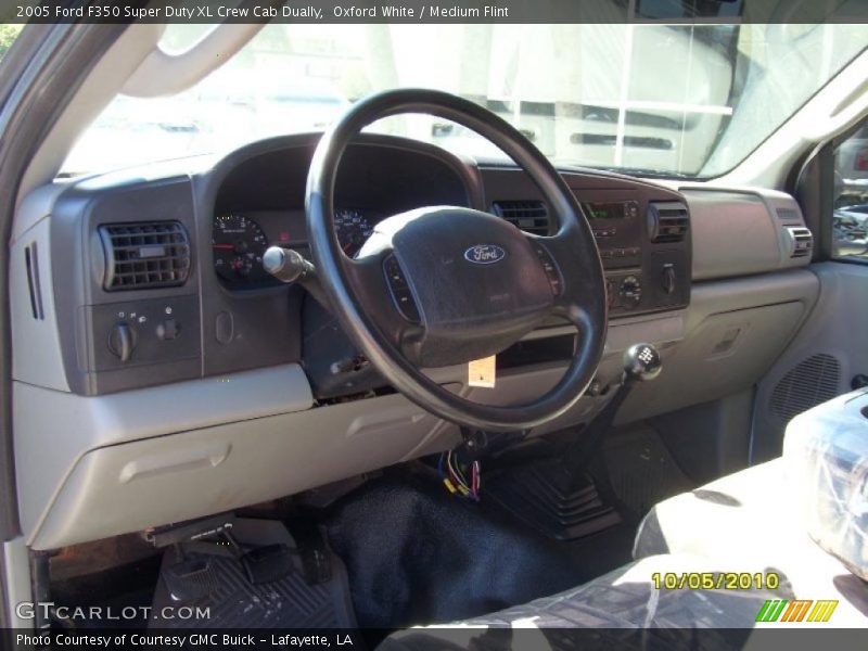 Oxford White / Medium Flint 2005 Ford F350 Super Duty XL Crew Cab Dually