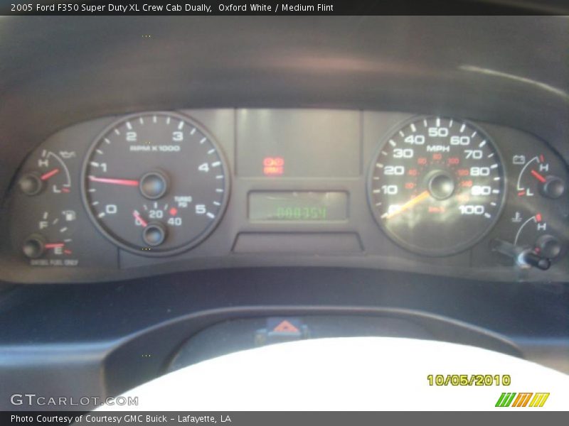 Oxford White / Medium Flint 2005 Ford F350 Super Duty XL Crew Cab Dually