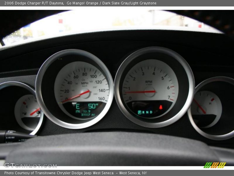 Go Mango! Orange / Dark Slate Gray/Light Graystone 2006 Dodge Charger R/T Daytona