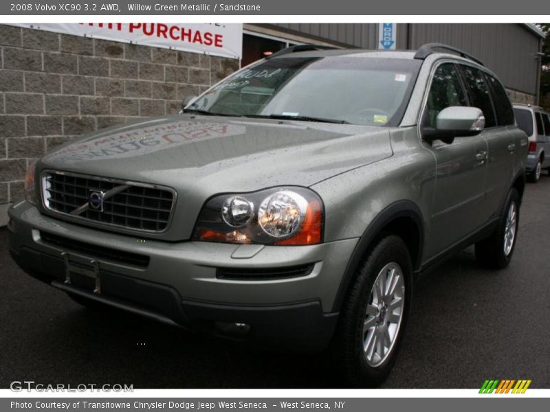 Willow Green Metallic / Sandstone 2008 Volvo XC90 3.2 AWD