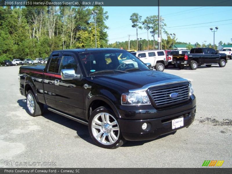 Black / Black 2006 Ford F150 Harley-Davidson SuperCab
