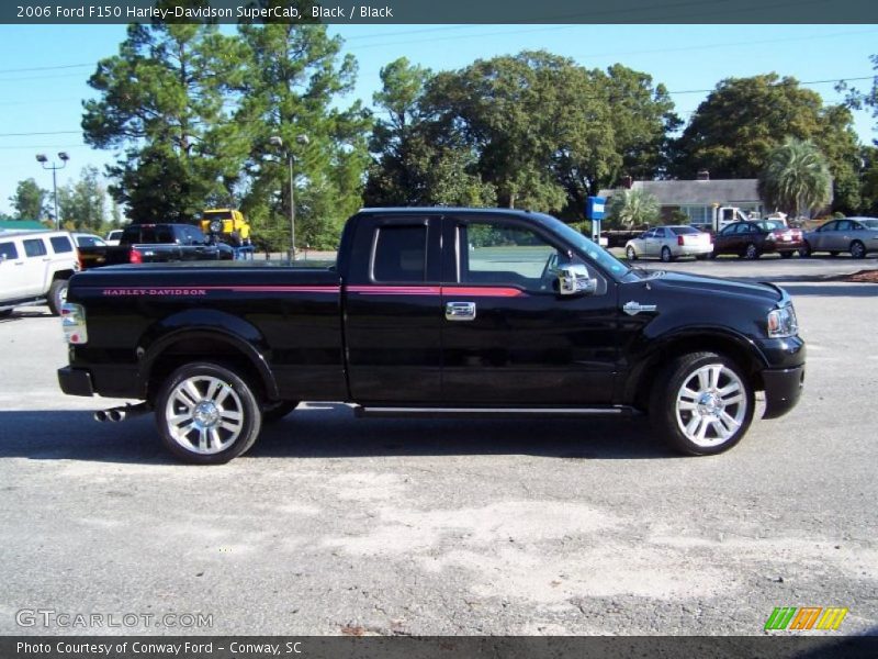 Black / Black 2006 Ford F150 Harley-Davidson SuperCab