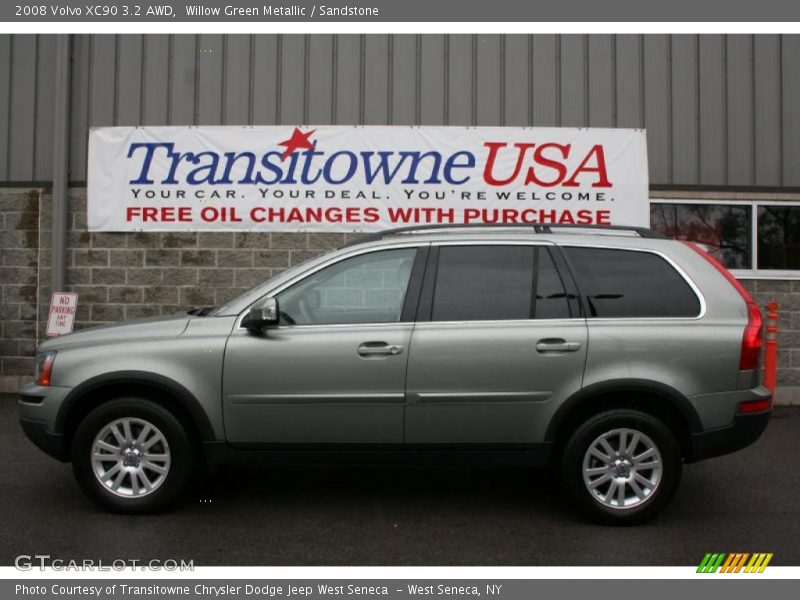 Willow Green Metallic / Sandstone 2008 Volvo XC90 3.2 AWD