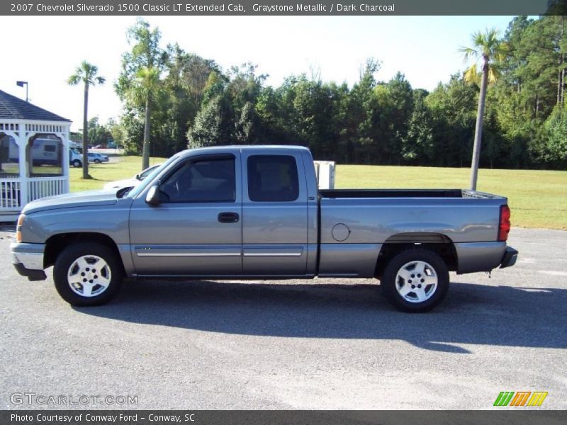 Graystone Metallic / Dark Charcoal 2007 Chevrolet Silverado 1500 Classic LT Extended Cab