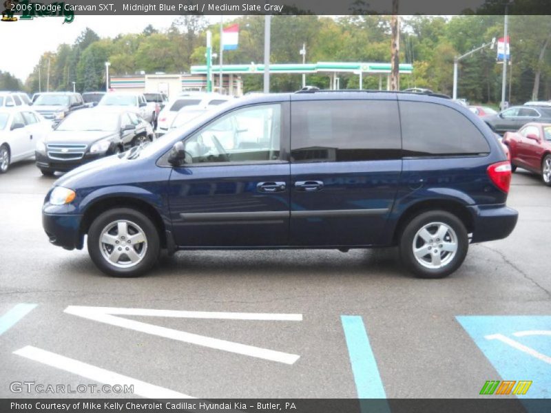 Midnight Blue Pearl / Medium Slate Gray 2006 Dodge Caravan SXT
