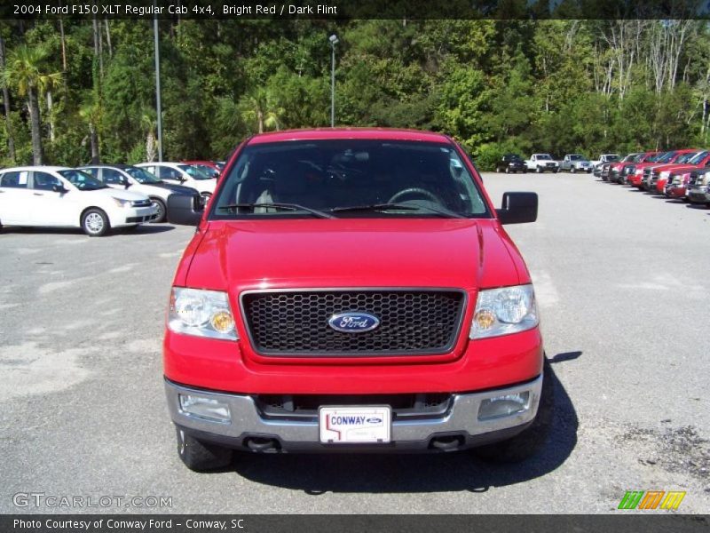 Bright Red / Dark Flint 2004 Ford F150 XLT Regular Cab 4x4