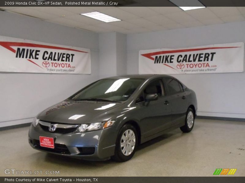 Polished Metal Metallic / Gray 2009 Honda Civic DX-VP Sedan