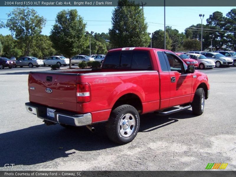 Bright Red / Dark Flint 2004 Ford F150 XLT Regular Cab 4x4