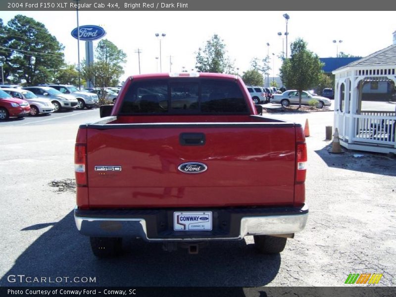 Bright Red / Dark Flint 2004 Ford F150 XLT Regular Cab 4x4