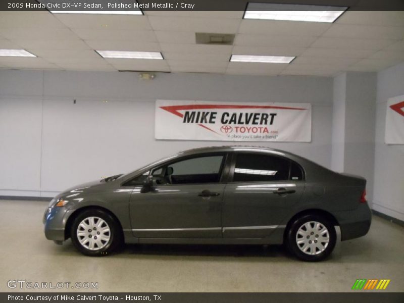 Polished Metal Metallic / Gray 2009 Honda Civic DX-VP Sedan