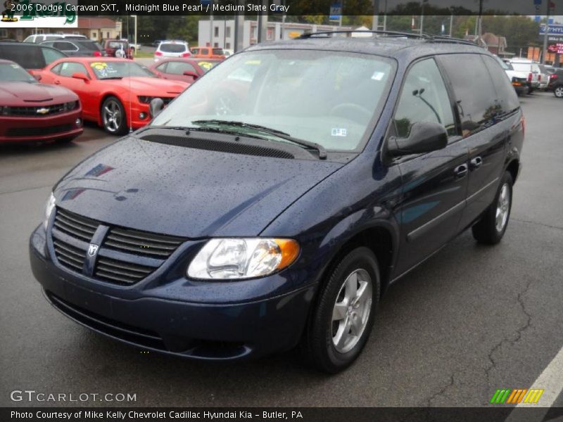 Midnight Blue Pearl / Medium Slate Gray 2006 Dodge Caravan SXT
