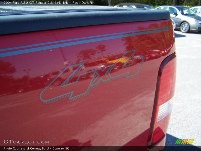 Bright Red / Dark Flint 2004 Ford F150 XLT Regular Cab 4x4