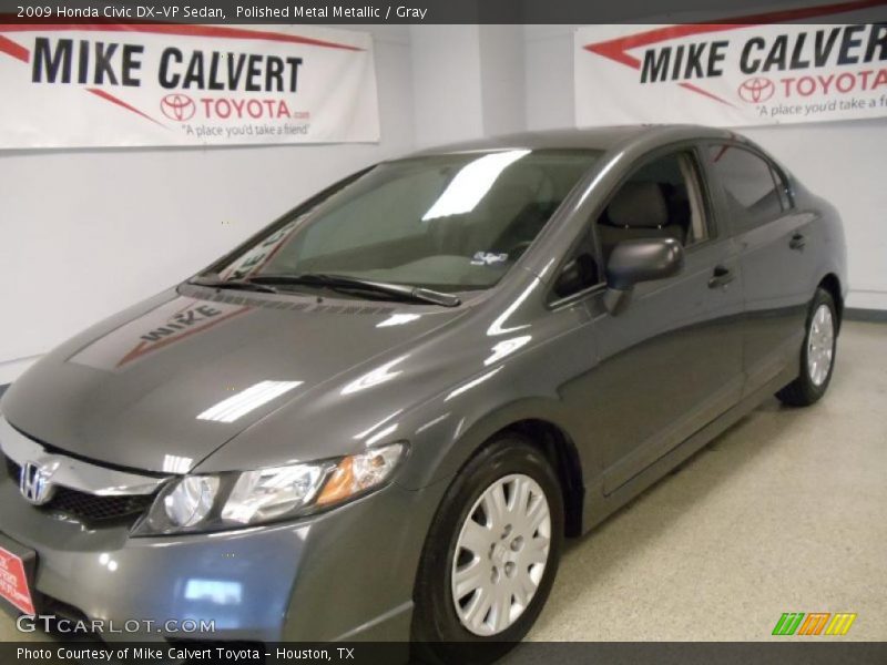 Polished Metal Metallic / Gray 2009 Honda Civic DX-VP Sedan