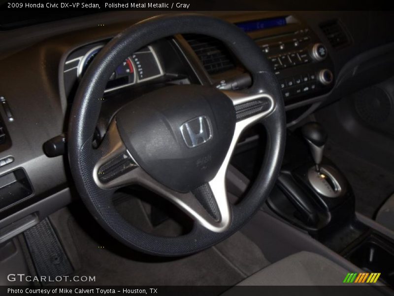 Polished Metal Metallic / Gray 2009 Honda Civic DX-VP Sedan