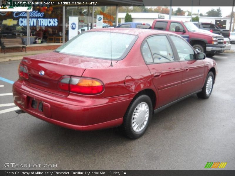 Redfire Metallic / Gray 2003 Chevrolet Malibu Sedan