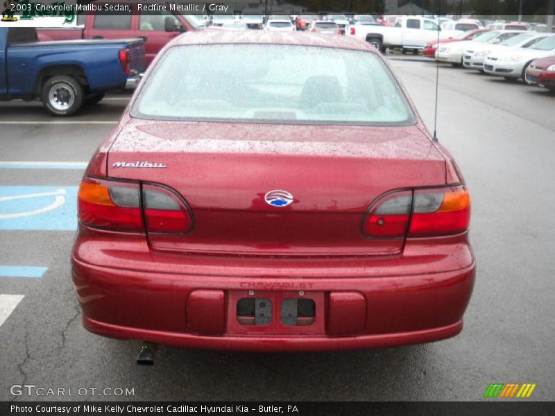 Redfire Metallic / Gray 2003 Chevrolet Malibu Sedan