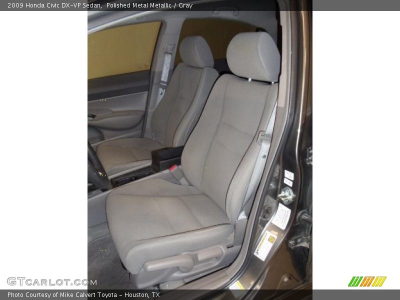 Polished Metal Metallic / Gray 2009 Honda Civic DX-VP Sedan
