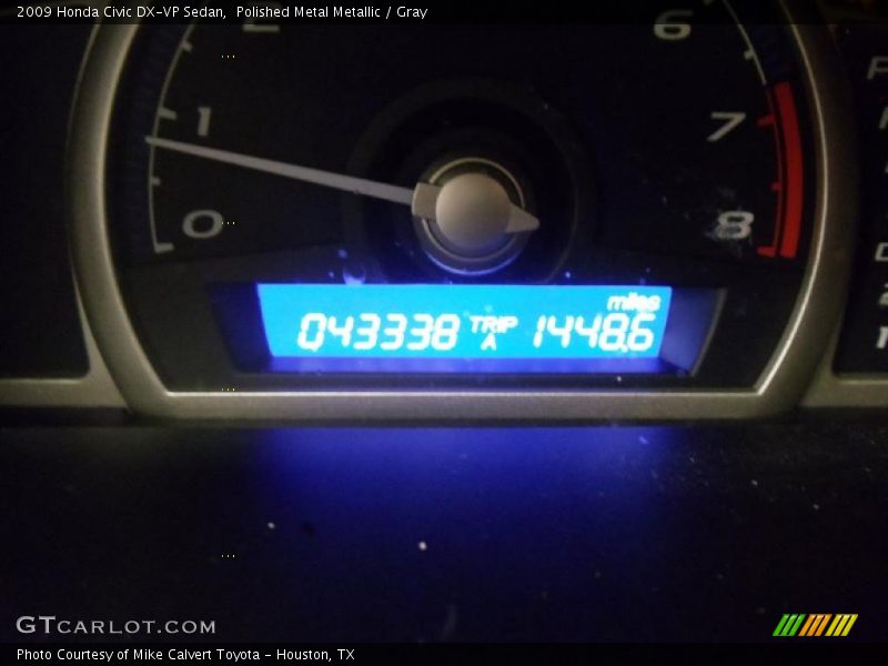 Polished Metal Metallic / Gray 2009 Honda Civic DX-VP Sedan