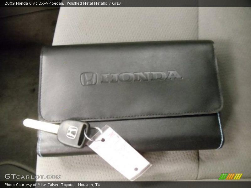 Polished Metal Metallic / Gray 2009 Honda Civic DX-VP Sedan