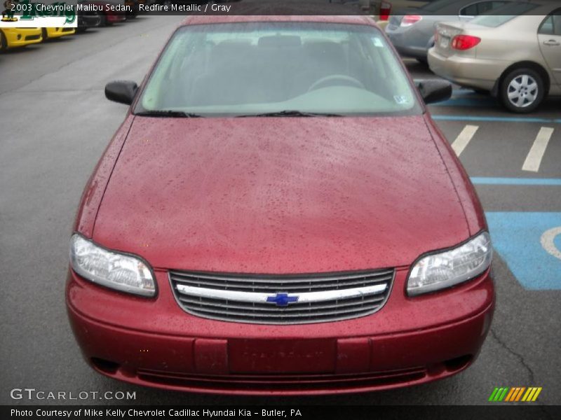 Redfire Metallic / Gray 2003 Chevrolet Malibu Sedan