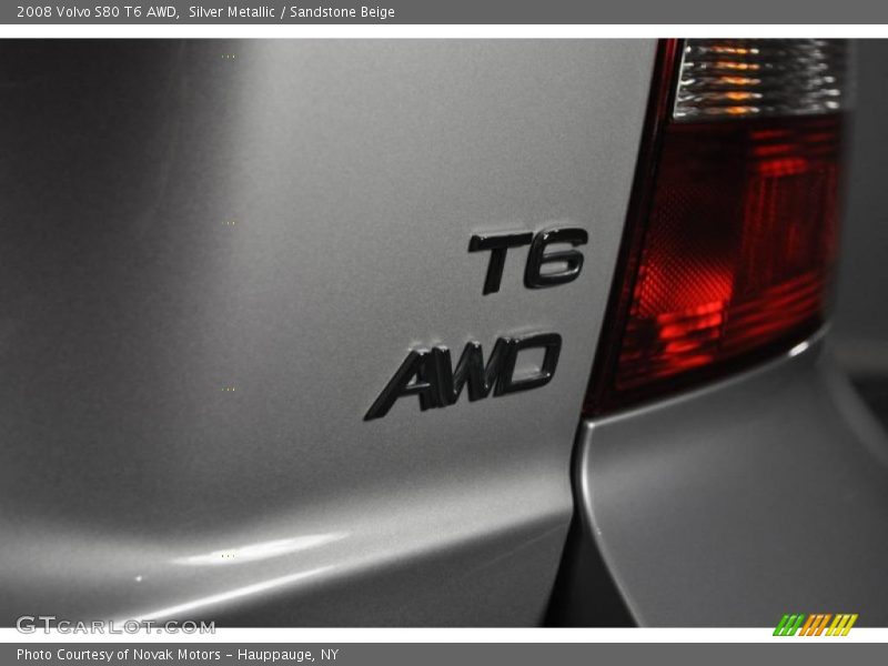 Silver Metallic / Sandstone Beige 2008 Volvo S80 T6 AWD