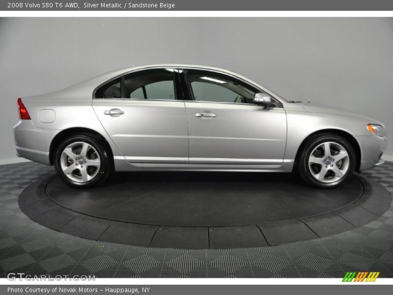 Silver Metallic / Sandstone Beige 2008 Volvo S80 T6 AWD