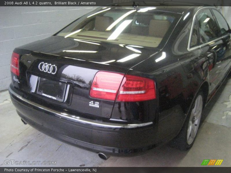 Brilliant Black / Amaretto 2008 Audi A8 L 4.2 quattro