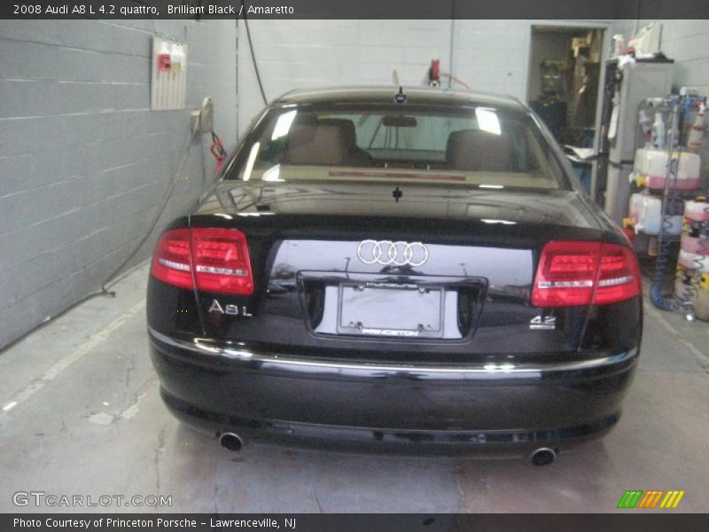 Brilliant Black / Amaretto 2008 Audi A8 L 4.2 quattro