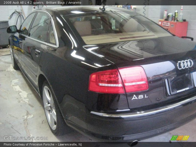 Brilliant Black / Amaretto 2008 Audi A8 L 4.2 quattro