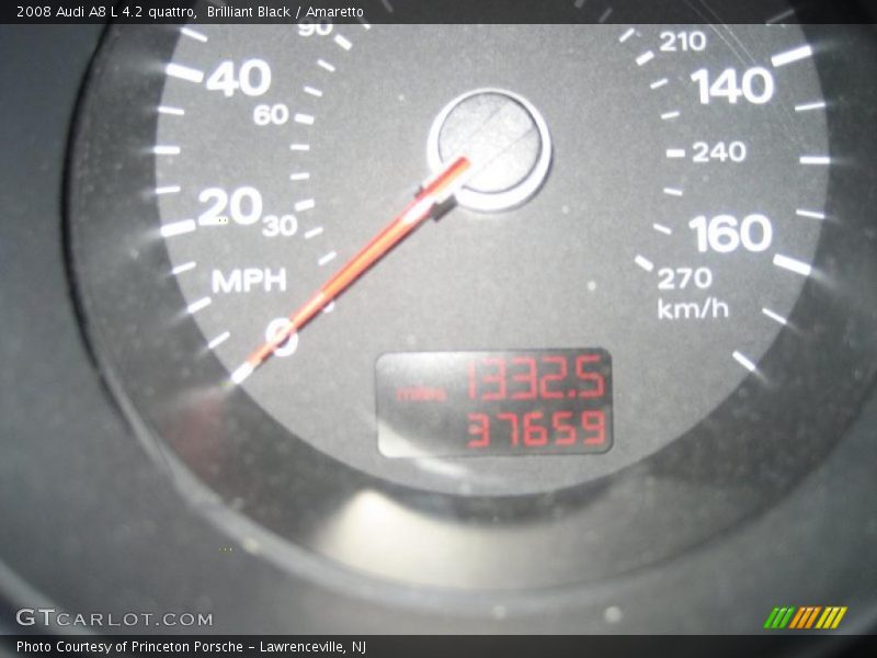 Brilliant Black / Amaretto 2008 Audi A8 L 4.2 quattro