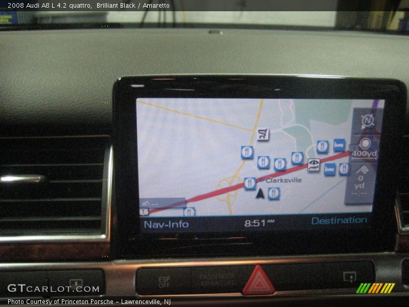 Brilliant Black / Amaretto 2008 Audi A8 L 4.2 quattro