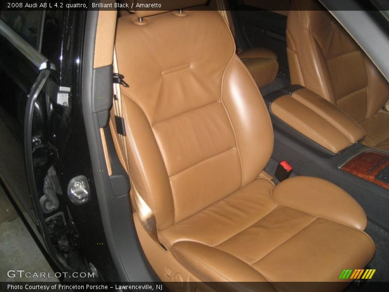 Brilliant Black / Amaretto 2008 Audi A8 L 4.2 quattro