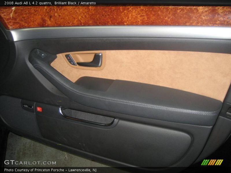 Brilliant Black / Amaretto 2008 Audi A8 L 4.2 quattro