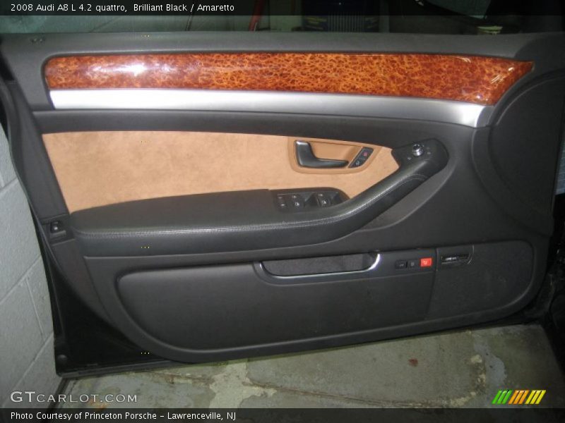 Brilliant Black / Amaretto 2008 Audi A8 L 4.2 quattro