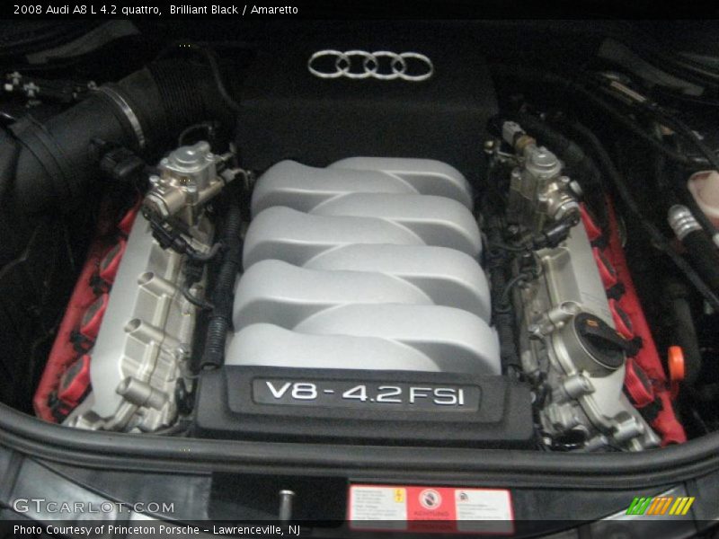 Brilliant Black / Amaretto 2008 Audi A8 L 4.2 quattro