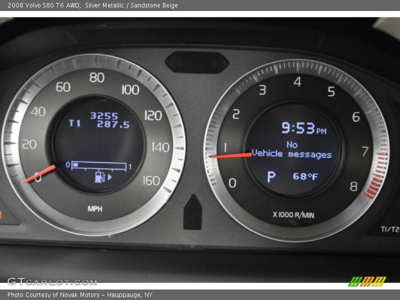 Silver Metallic / Sandstone Beige 2008 Volvo S80 T6 AWD