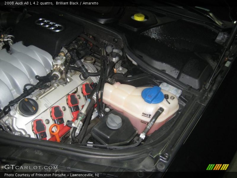 Brilliant Black / Amaretto 2008 Audi A8 L 4.2 quattro