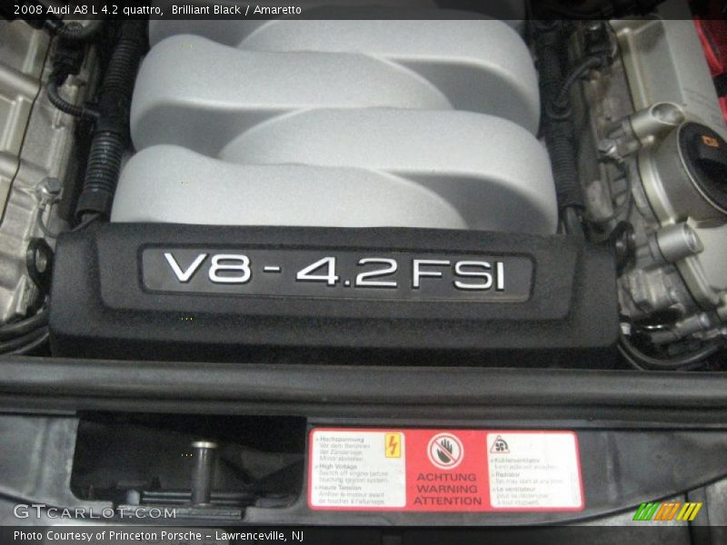 Brilliant Black / Amaretto 2008 Audi A8 L 4.2 quattro