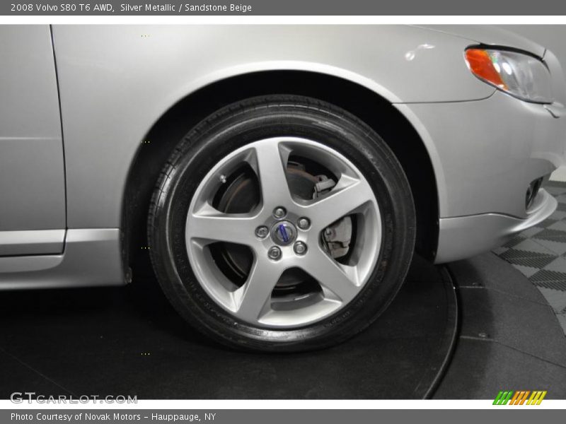 Silver Metallic / Sandstone Beige 2008 Volvo S80 T6 AWD