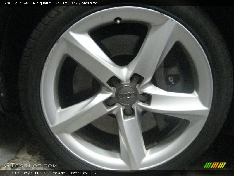 Brilliant Black / Amaretto 2008 Audi A8 L 4.2 quattro