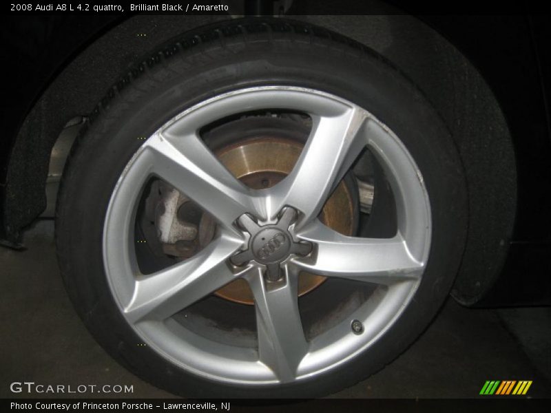 Brilliant Black / Amaretto 2008 Audi A8 L 4.2 quattro