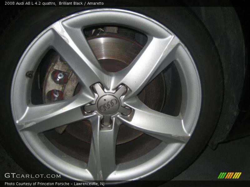 Brilliant Black / Amaretto 2008 Audi A8 L 4.2 quattro