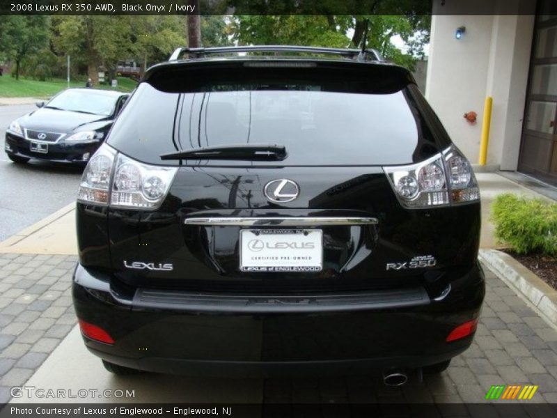Black Onyx / Ivory 2008 Lexus RX 350 AWD