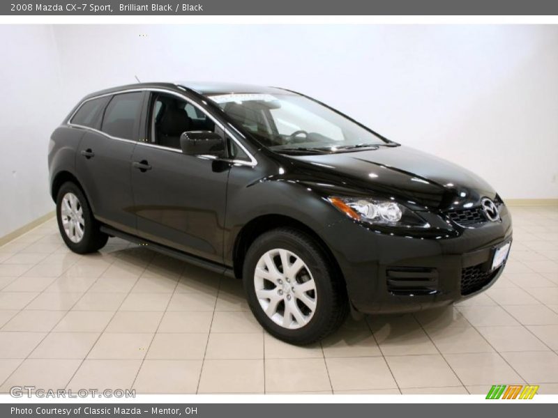 Brilliant Black / Black 2008 Mazda CX-7 Sport