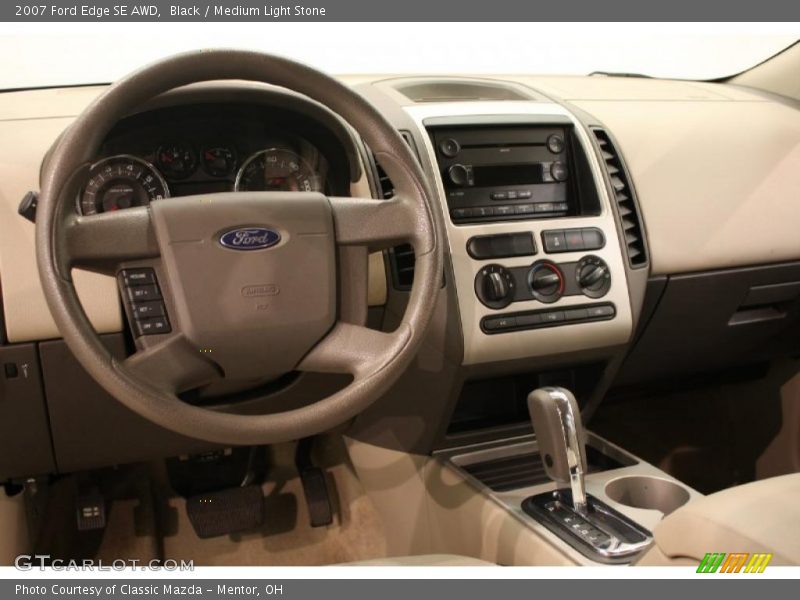 Black / Medium Light Stone 2007 Ford Edge SE AWD